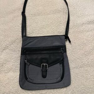Chic Black and Gray Crossbody Bag